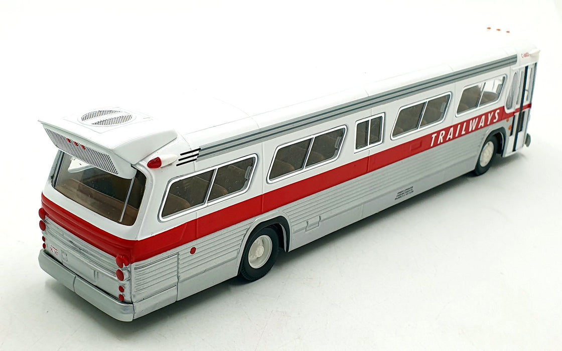 Corgi 1/50 Scale Diecast 54303 - Trailways GM 5302 Coach - White/Silver