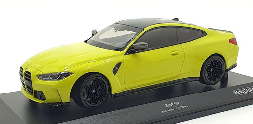 Minichamps 1/18 Scale Diecast 155 020120 - 2020 BMW M4 - Yellow