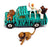 Corgi Toys Original Diecast Gift Set 7 Land Rover With Figures & Animals Daktari