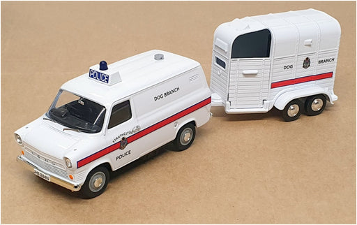 Vanguards 1/43 Scale VA06615 - Ford Transit Van & Trailer Strathclyde Police Dog