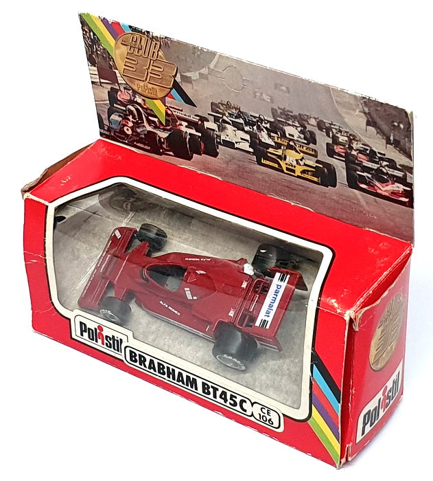 Polistil 1/41 Scale Diecast CE106 - F1 Brabham Alfa Romeo BT45C - Red