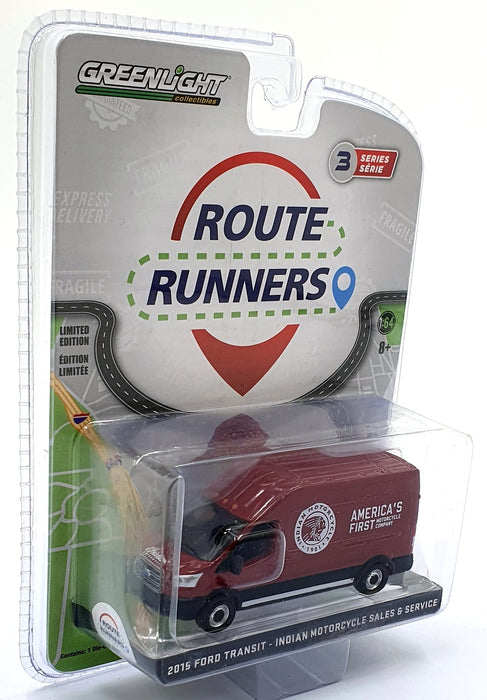 Greenlight 1/64 Scale 53030 - 2015 Ford Transit Indian Motorcycle Van
