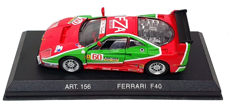 Detail Cars 1/43 Scale ART156 - Ferrari F40 Racing 1995 #60 Red/Green