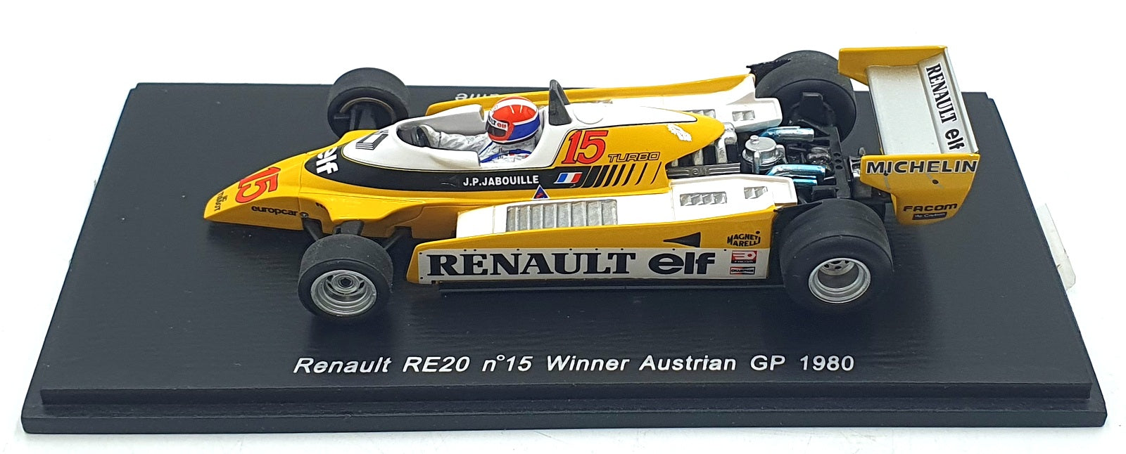 Spark 1/43 Scale S1759 - Renault RE20 #15 1st Austrian GP 1980
