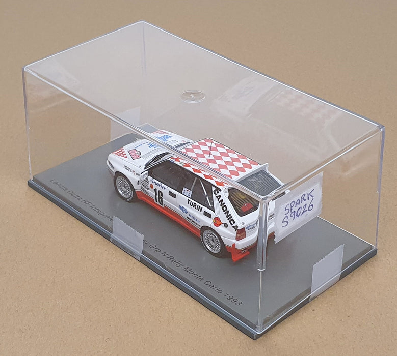 Spark 1/43 Scale S9026 - Lancia Delta EVO Winner Grp N Rally Monte Carlo 1993