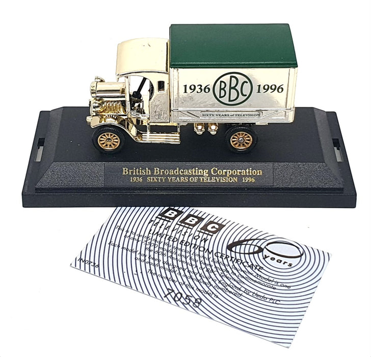 Lledo 9cm Long IN0736 - BBC 60 Years Of Television 1936-96 Diecast Van