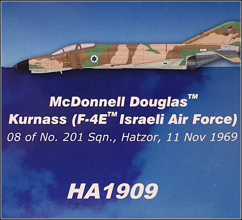 Hobby Master 1/72 Scale HA1909 - McDonnell Douglas F-4FE Israeli Air Force 1969