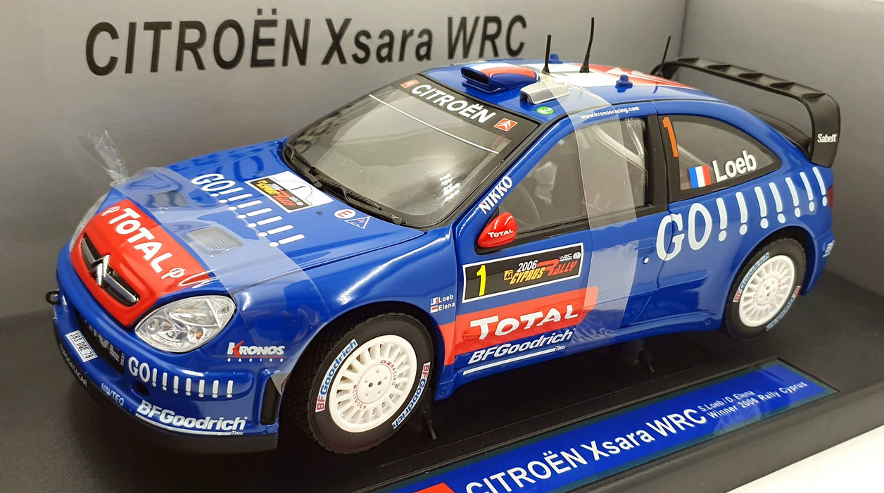 Sun Star 1/18 Scale 4423 - Citroen Xsara WRC 2006 Cyprus #1 S.Loeb