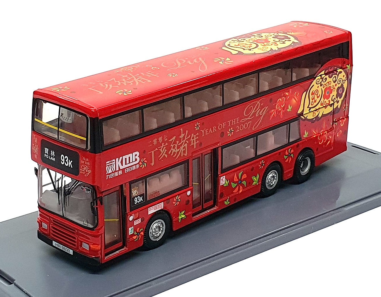 Corgi 1/76 Scale OM43206 - Volvo KMB Bus Rt. 93k Year Of The Pig 2007 - Red