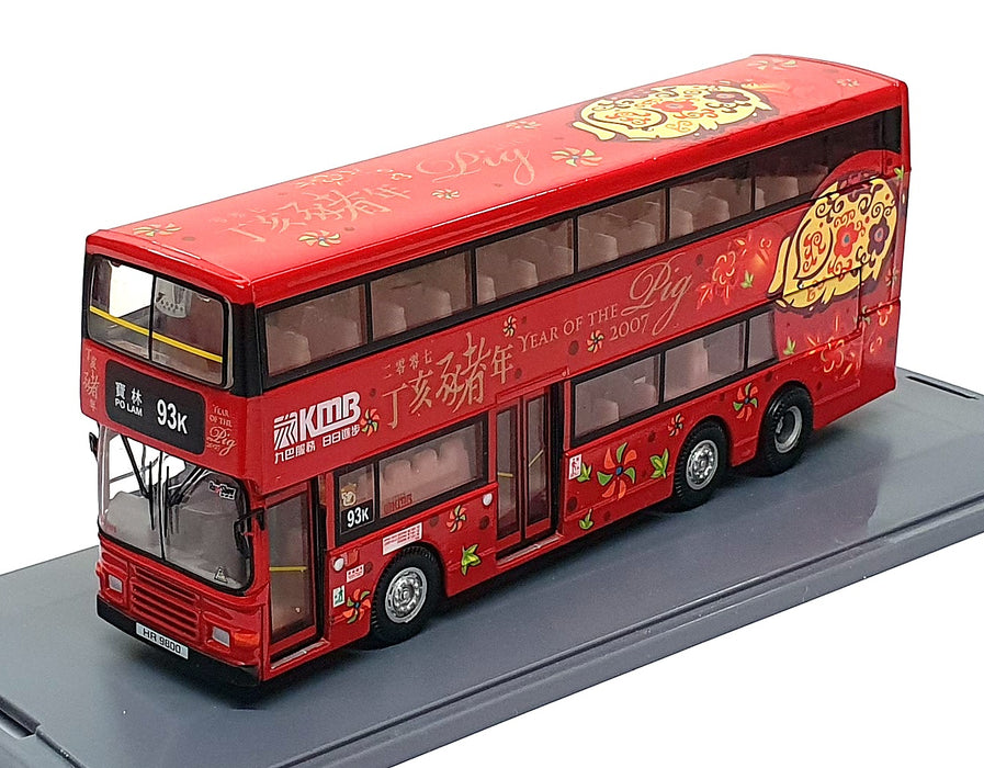 Corgi 1/76 Scale OM43206 - Volvo KMB Bus Rt. 93k Year Of The Pig 2007 - Red