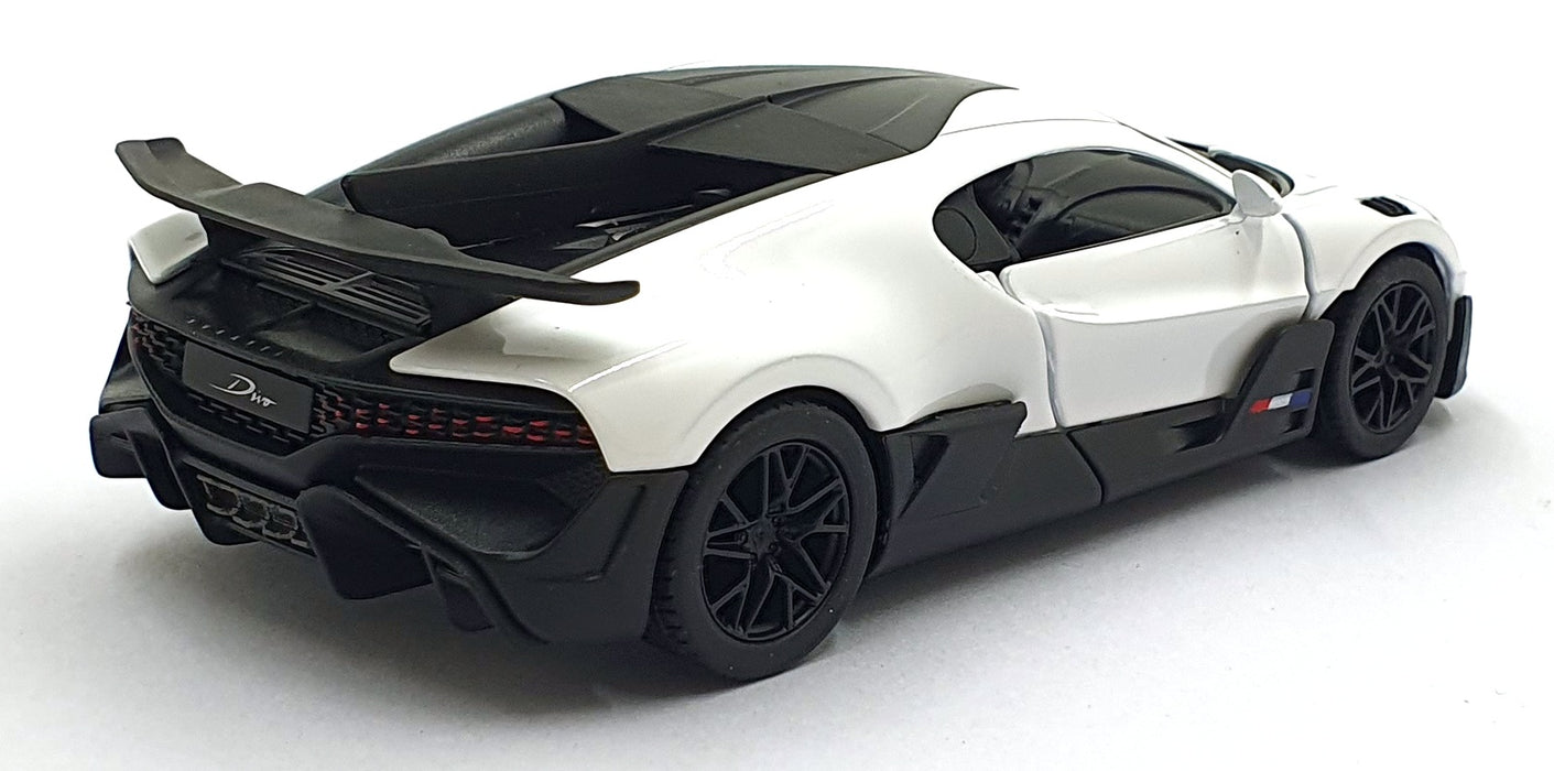 Kinsmart 1/36 Scale Pull Back & Go TY1244 - Bugatti Divo - White