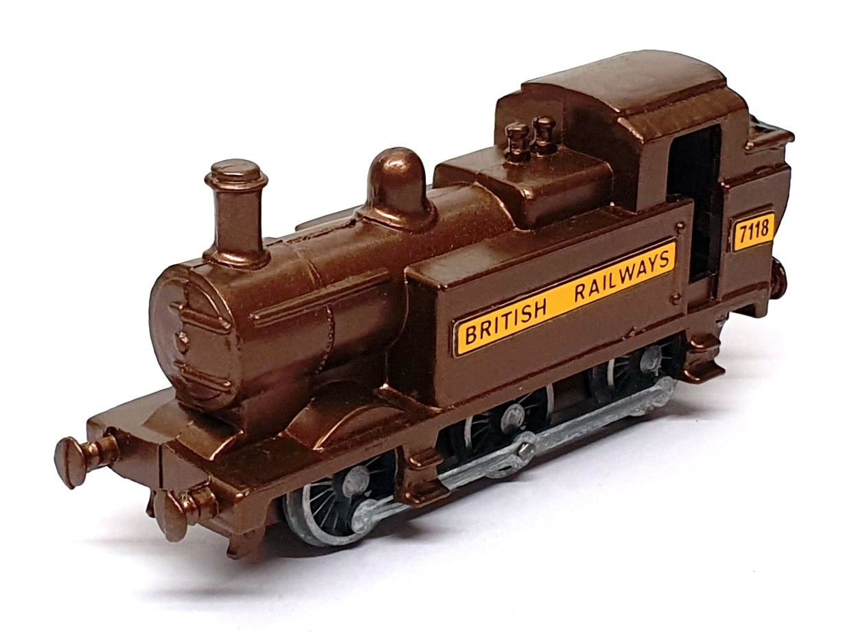 Budgie Appx 12cm Long Diecast 224 - Railway Engine Train BR 7118 - Brown