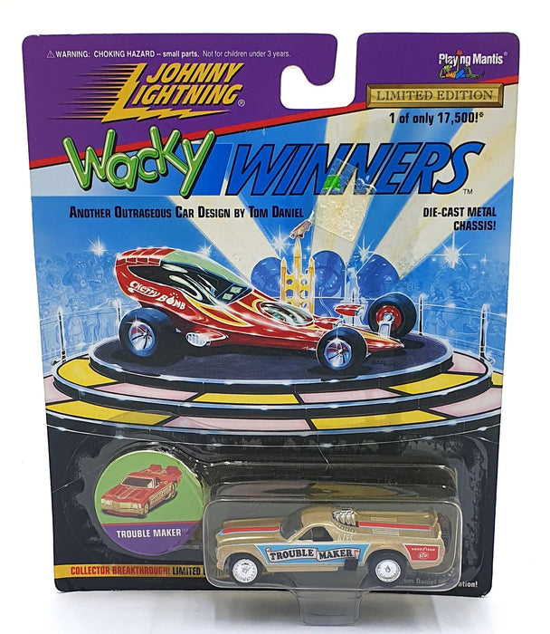 Johnny Lightning 1/64 Scale 301-03 - Wacky Winners Trouble Maker - Gold