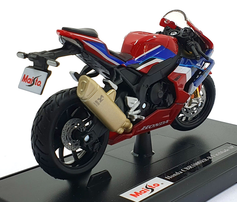 Maisto 1/18 Scale 20116 - Honda CBR1000RR-R Fireblade SP Motorbike - Red/Blue
