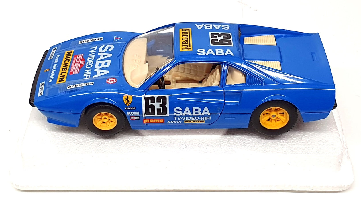 Burago 1/24 Scale Diecast 9148 - Ferrari 308 GTB Race Car #63 - Blue