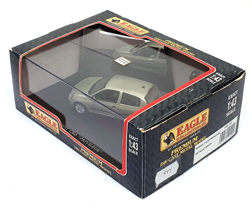 Eagle Collectibles 1/43 Scale 2401 - Renault Clio Privilege - Met. Green