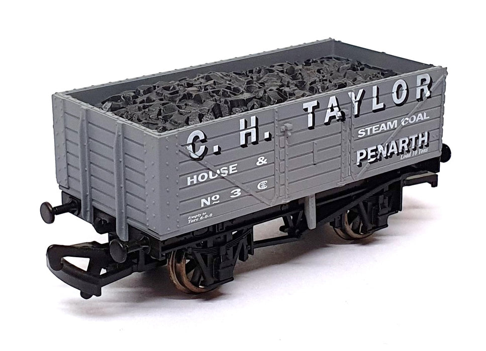 Dapol OO Gauge (1/76) B529 - 7 Plank Wagon C. H. Taylor Penarth - Grey