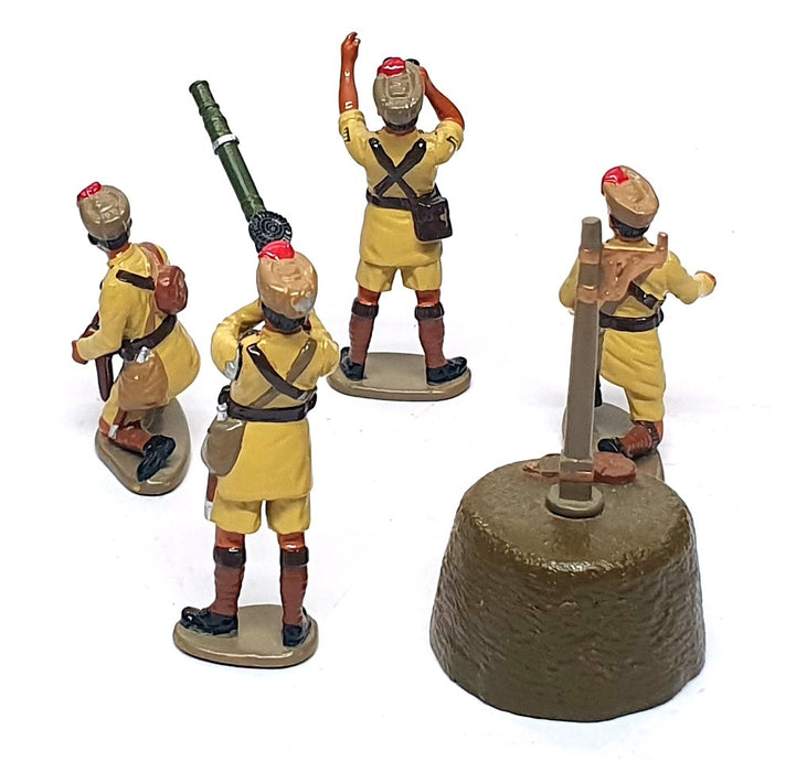 Charles Biggs 60mm Metal Soldiers 9910 - Indian Lewis Gun Section (JAT) 1914-18