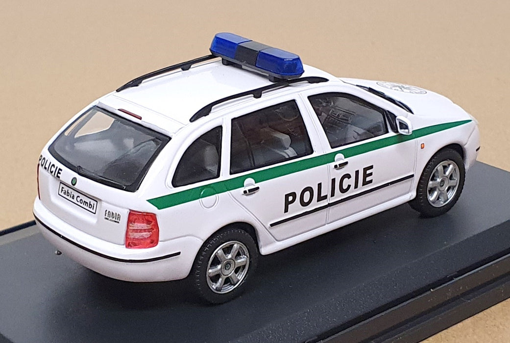 Abrex 1/43 Scale 143ABX004XA - Skoda Fabia Combi Czech Policie - White