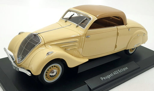 Norev 1/18 Scale Diecast 184872 - 1937 Peugeot 402 Eclipse - Beige & Caramel