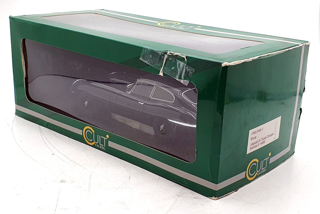 Cult 1/18 Scale CML046-1 - Jaguar E-Type Coupe Series 2 1968 Dark Blue
