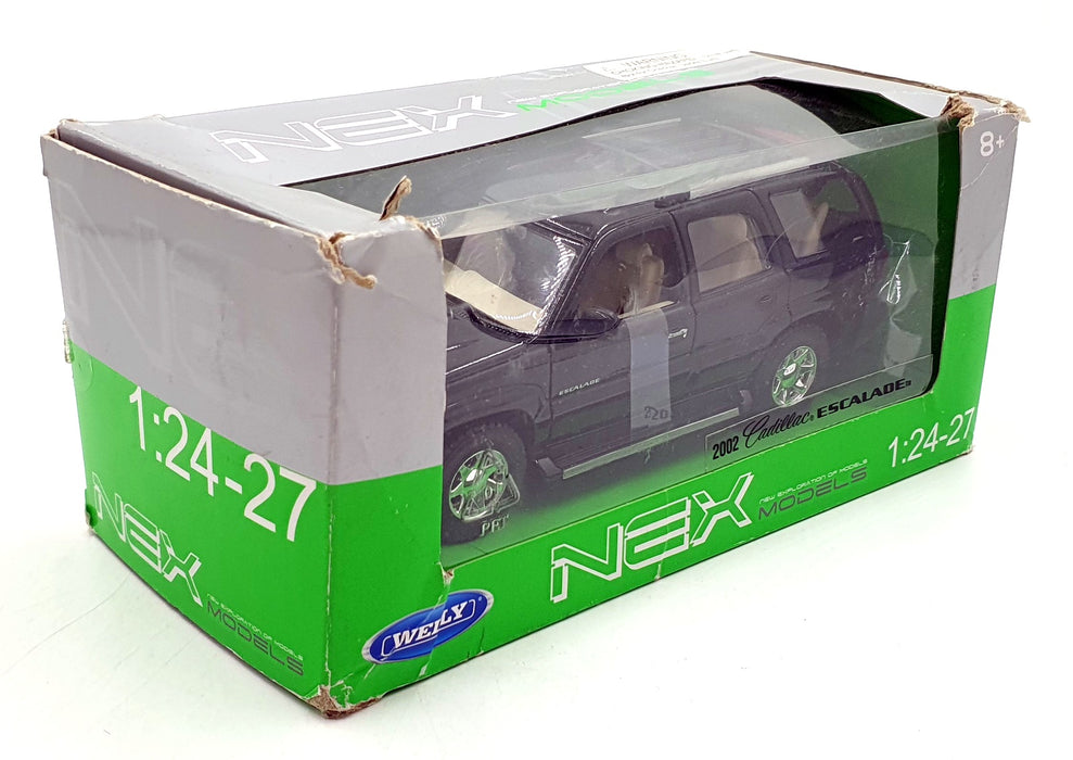 Welly NEX 1/24 Scale Diecast 22412W  - 2002 Cadillac Escalade - Black