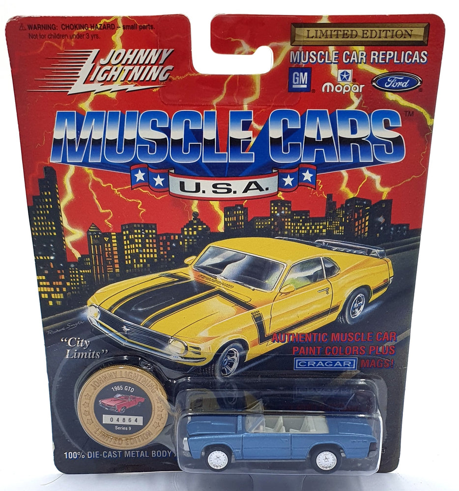 Johnny Lightning 1/64 Scale 200-190 - Muscle Cars 1965 Pontiac GTO - Met. Blue