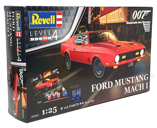 Revell 1/25 Scale Kit 05664 - Ford Mustang Mach I Bond 007 Diamonds Are Forever