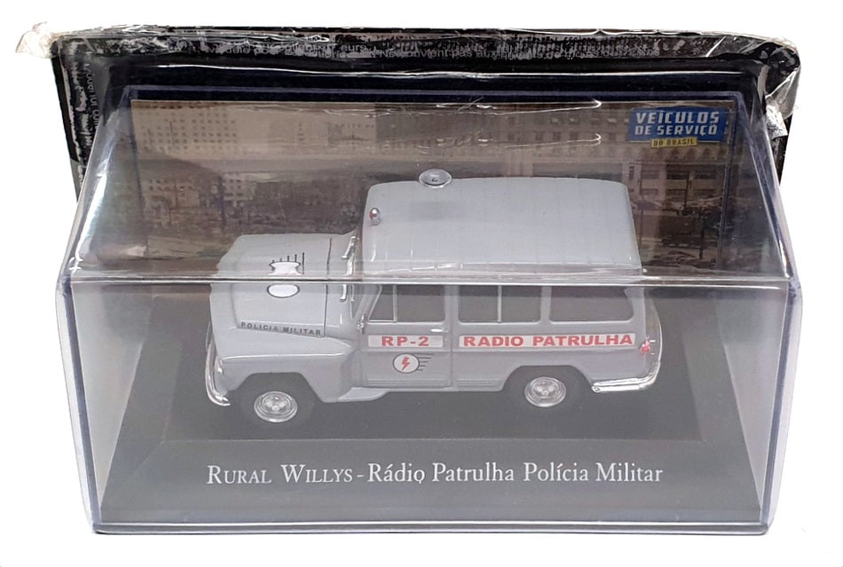 DeAgostini 1/43 Scale 3424 - Rural Willys Radio Patrulha Military Police - Grey