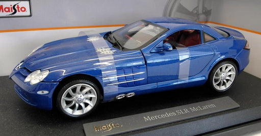 Maisto 1/18 Scale Diecast - 36653 Mercedes Benz SLR McLaren Metallic Blue