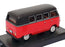 Cararama 1/43 Scale CARA04 - VW Volkswagen Microbus - Red/Black