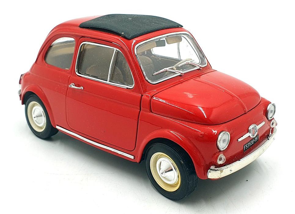 Burago 1/16 Scale Diecast 22426G - Fiat 500 - Red