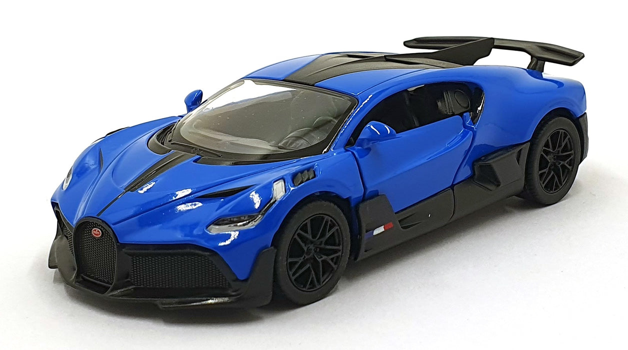 Kinsmart 1/36 Scale Pull Back & Go TY1244 - Bugatti Divo - Blue
