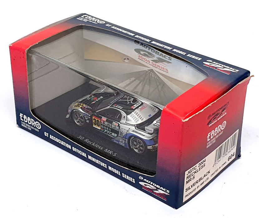 Ebbro 1/43 Scale 604 Toyota MR-S #30 Team Reckless JGTC GT300 2004 Silver/Black
