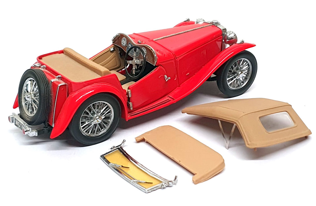 Franklin Mint 1/24 Scale Diecast 150326L - 1948 MGTC Roadster - Red