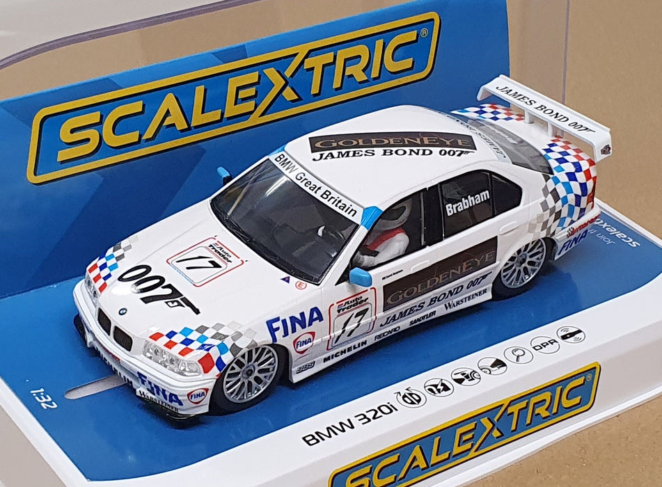 Scalextric 1/32 Scale Slot Car C4574 - BMW 320i #17 BTCC 1995 Brabham - White