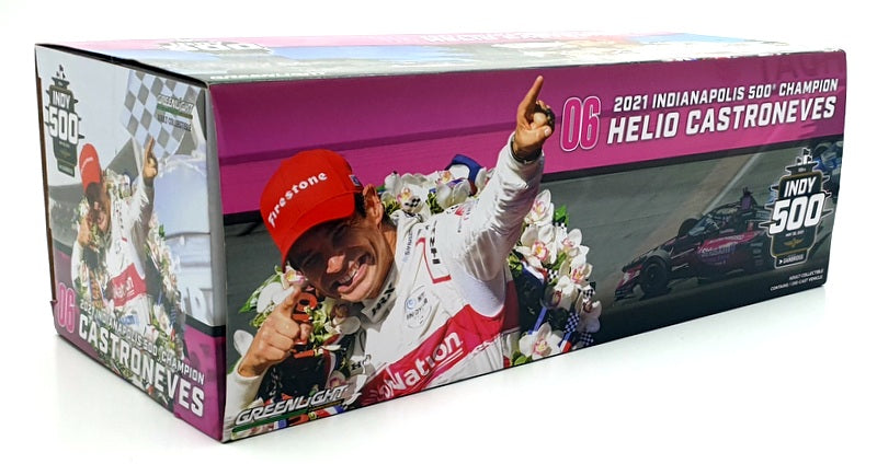 Greenlight 1/18 Scale Diecast 11133 - 2021 Indy 500 #6 Helio Castroneves