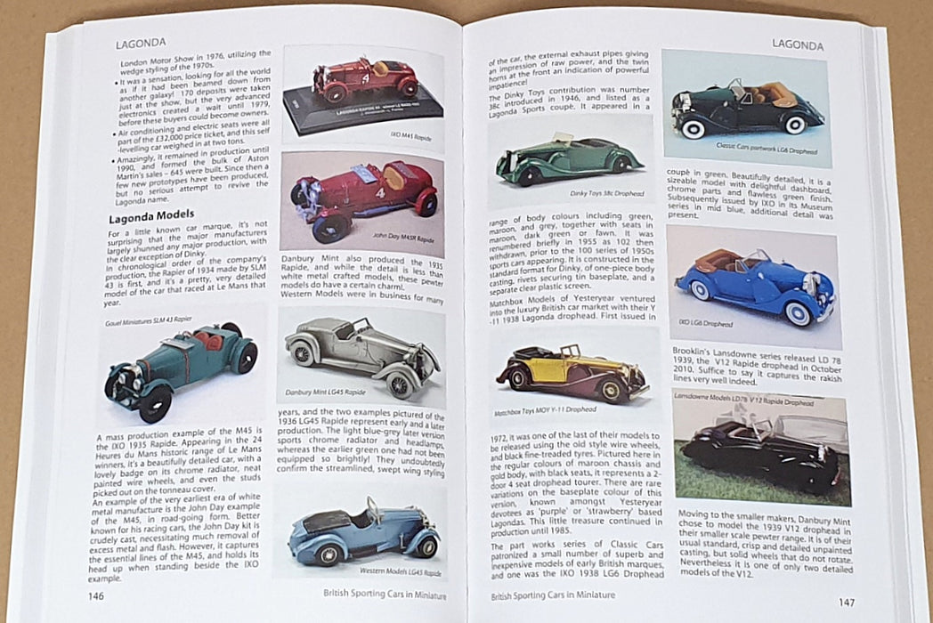 British Sporting Cars In Miniature By David Wright - 270 A4 Pages Of Model Cars