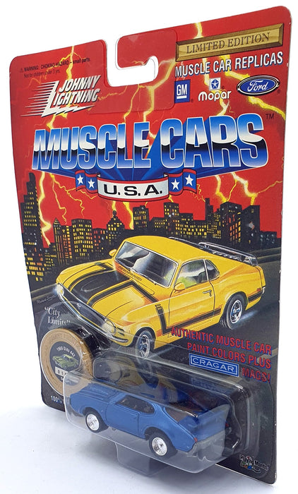 Johnny Lightning 1/64 Scale 200-210 - Muscle Cars 1969 Oldsmobile 442 Met. Blue