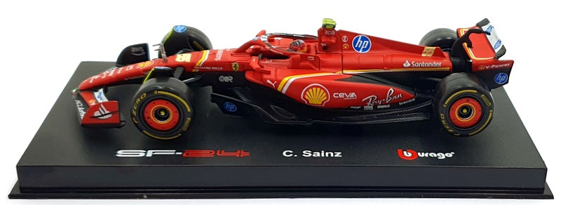 Burago 1/43 Scale 18-36843 - Ferrari SF24 #55 - Carlos Sainz