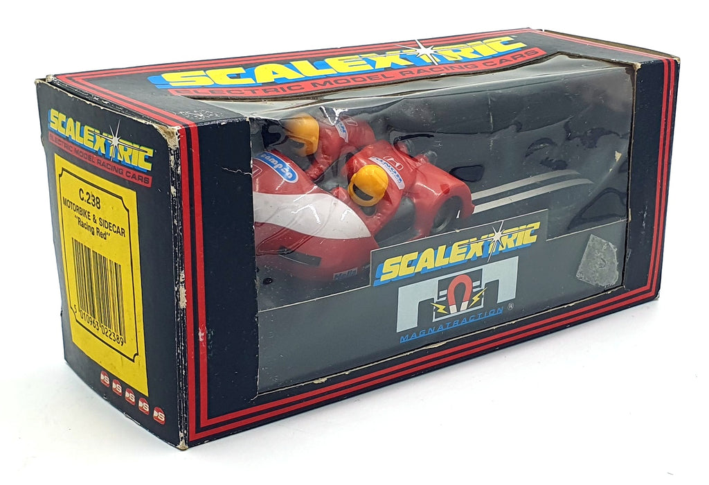 Scalextric 1/32 Scale Slotcar C238 - Honda Motorbike/Side Car #11 "Racing Red"