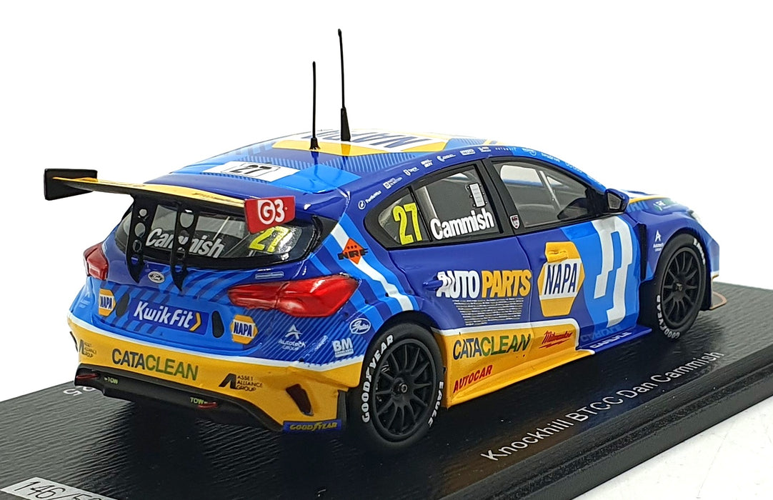 Spark 1/43 Scale UK036 - NAPA Racing UK Ford Focus #27 BTCC 2025 - Cammish