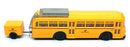 Brekina 1/87 Scale BK01A - Büssing 6500 T Postbus Deutsche Post - Yellow