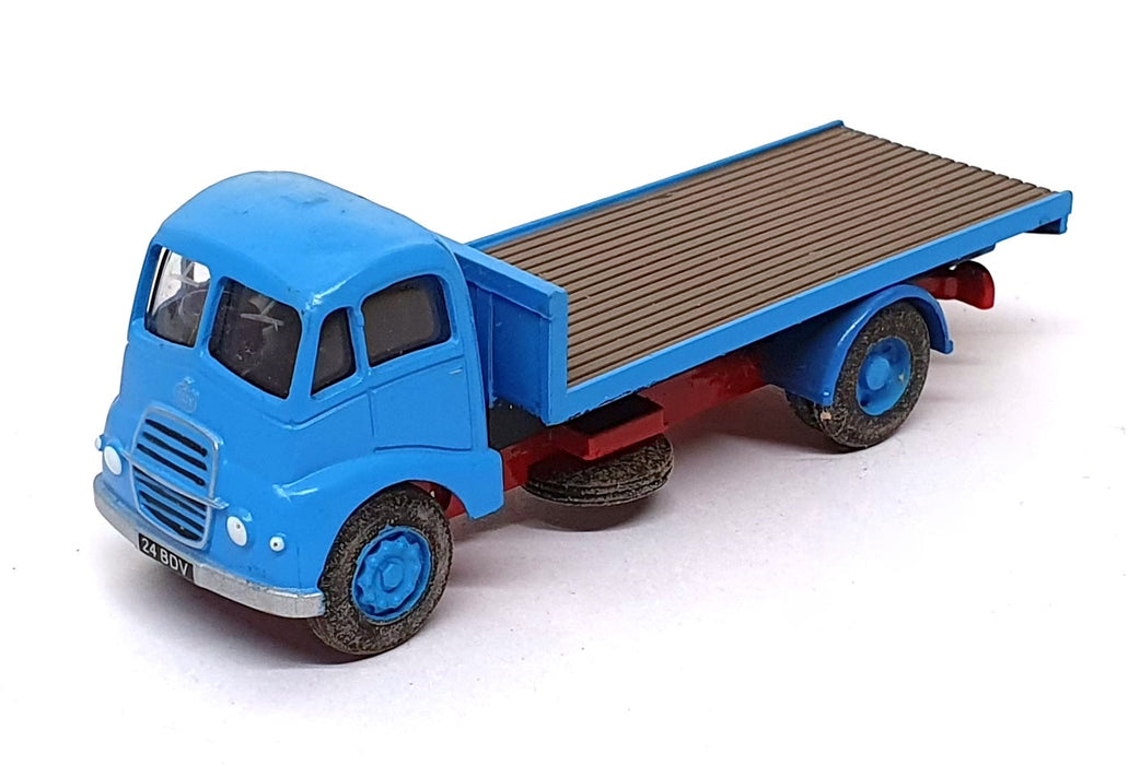 Base Toys 1/76 Scale Diecast GW-01 - Guy Flat Bed Lorry - Blue