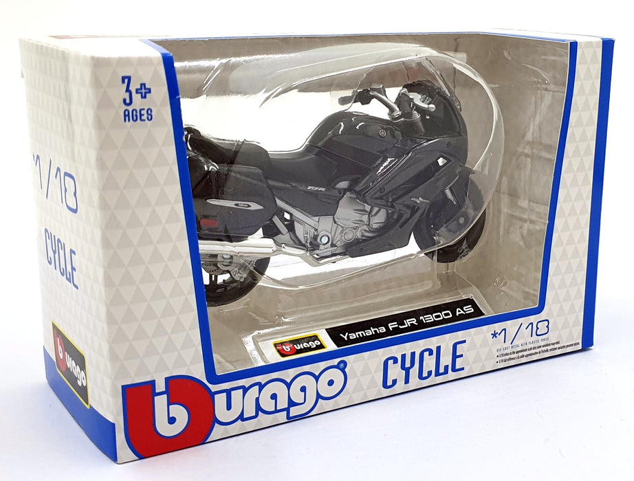 Burago Models 1/18 Scale 18-51085 - Yamaha FJR 1300 AS Motorbike - Black