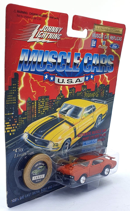 Johnny Lightning 1/64 Scale 200-180 - Muscle Cars 1969 Oldsmobile 442 - Orange