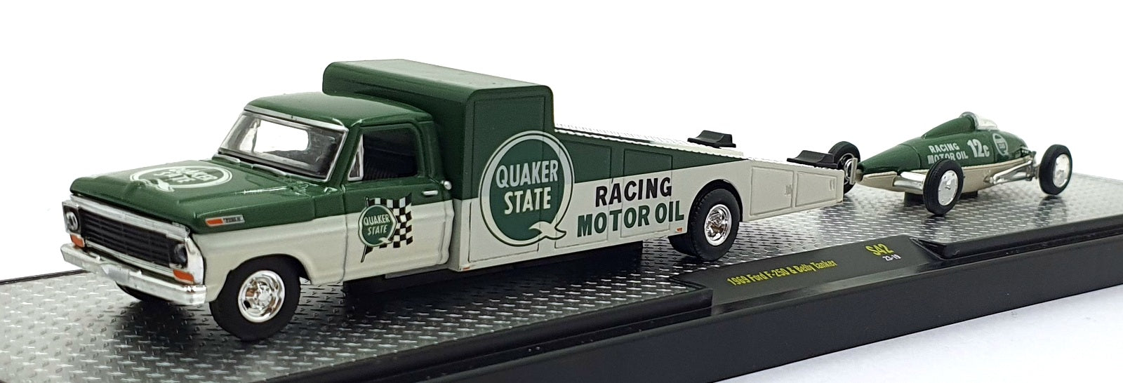 Castline M2 Machines 1/64 Scale S42 - 1969 Ford F-250 AND Belly Tanker - Green