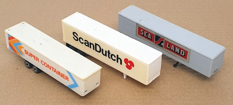 China Brand 12.5cm Long CB09 - 9x Assorted Livery Truck Trailers (2 Shell)