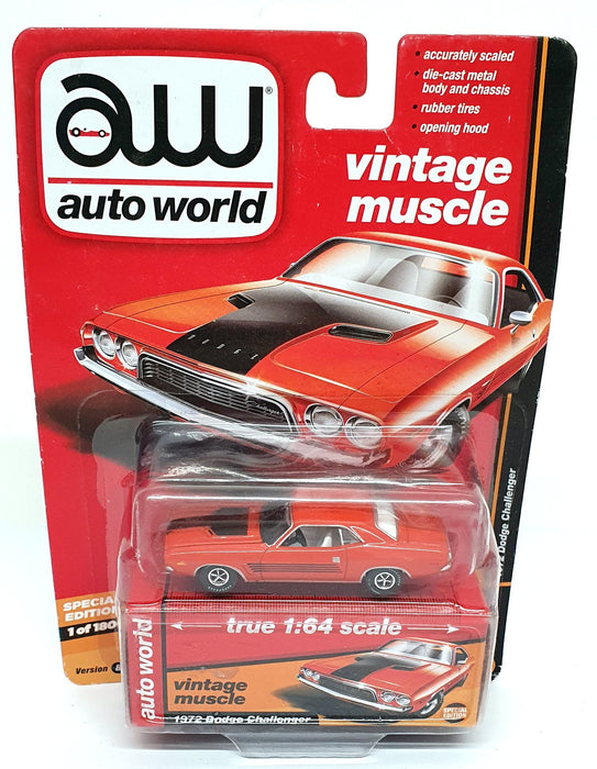 Auto World 1/64 Scale AWSP003 - 1972 Dodge Challenger - Red