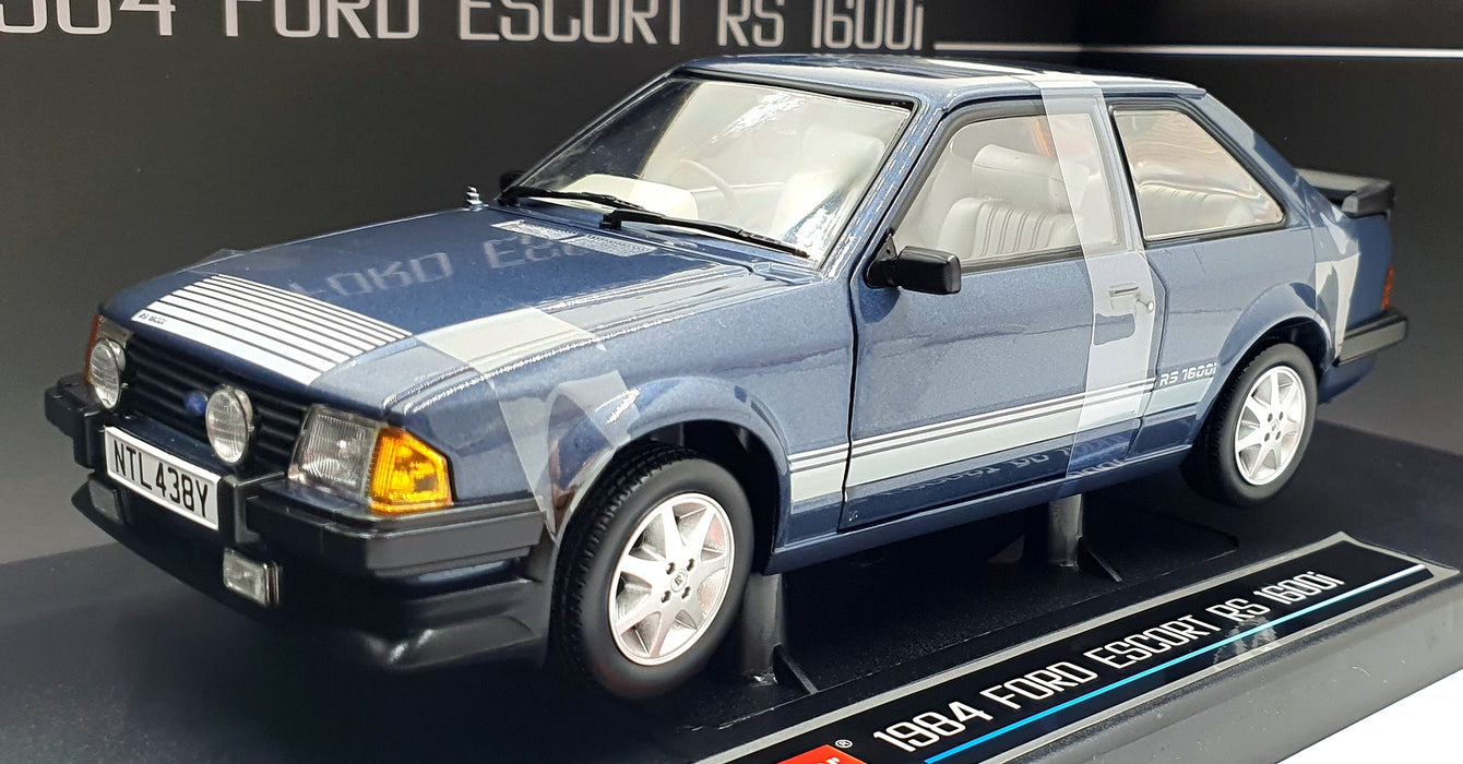 Sun Star 1/18 Scale Diecast 4999R - 1983 Ford Escort RS1600i - Caspian Blue